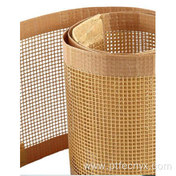 PTFE coated open mesh belt